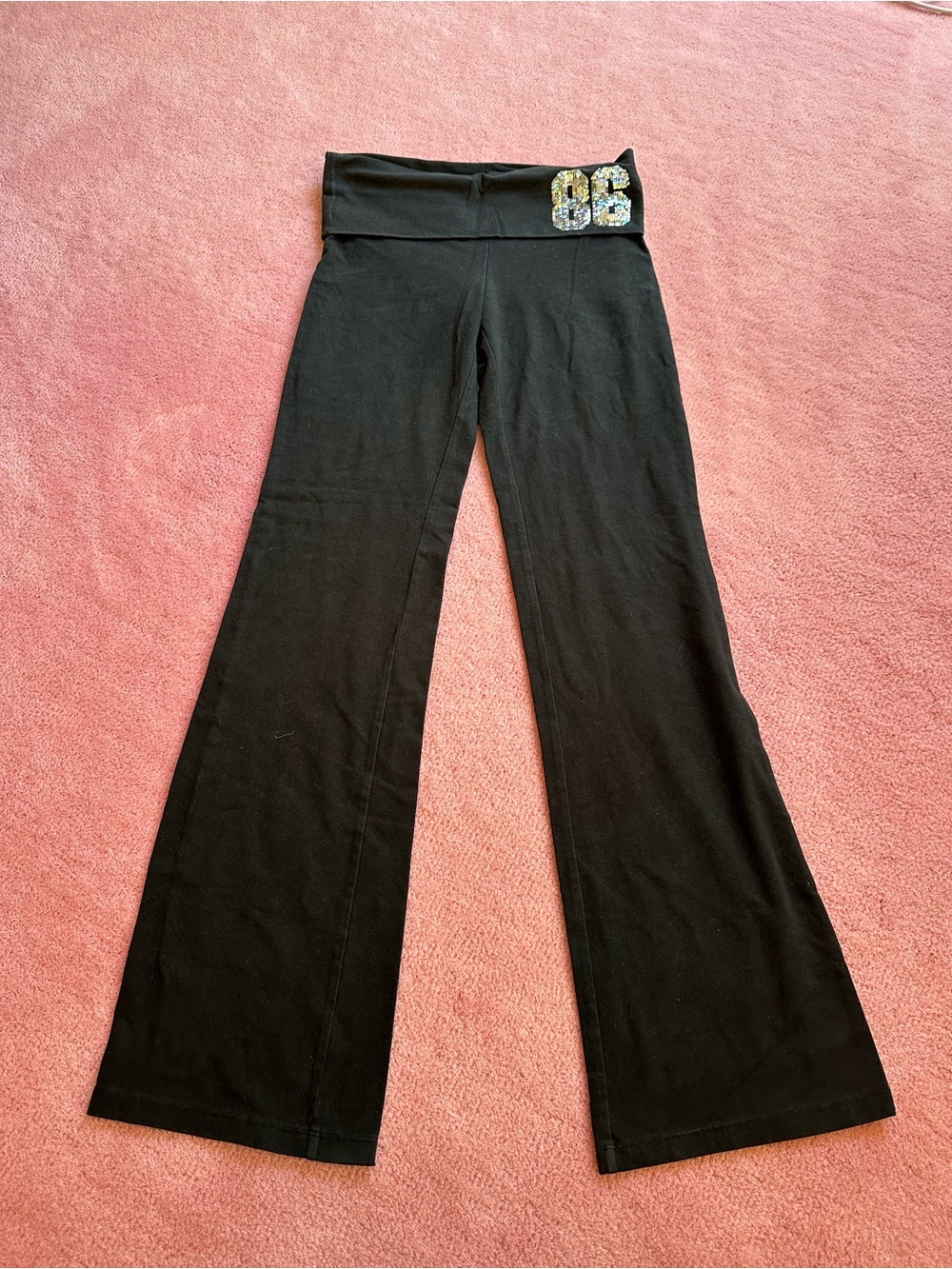 Victorias Secret PINK sequin vintage y2k Flare legging Yoga Pants